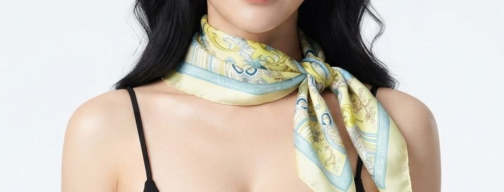 Custom silk scarf sample (made to order, not in stock)