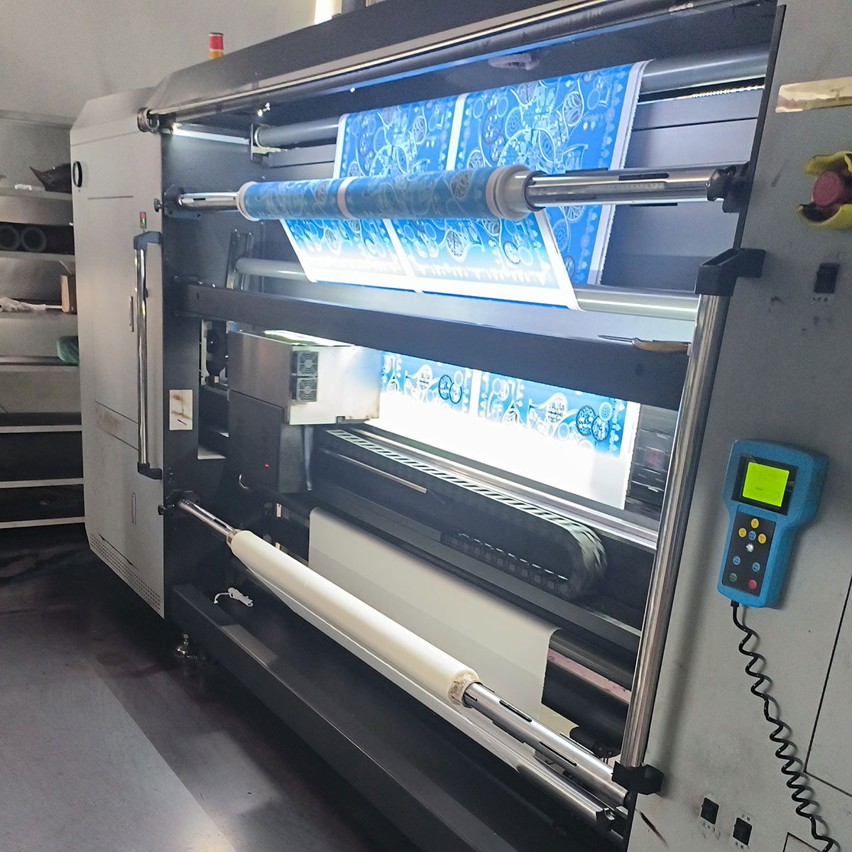 Silk scarf factory production line